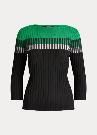 Women's Ralph Lauren Color-Blocked Sweater | 294853AYS